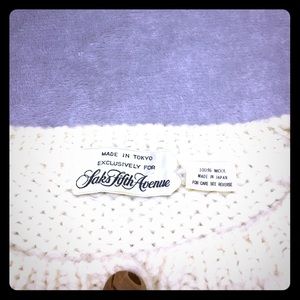 Vintage Saks Fifth Avenue animal sweater
